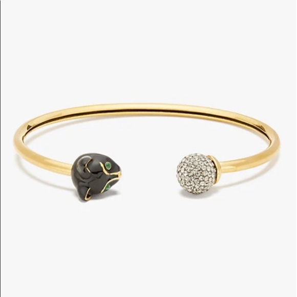 🆕 Kate Spade NY House Cat Flex Cuff Bracelet NWT